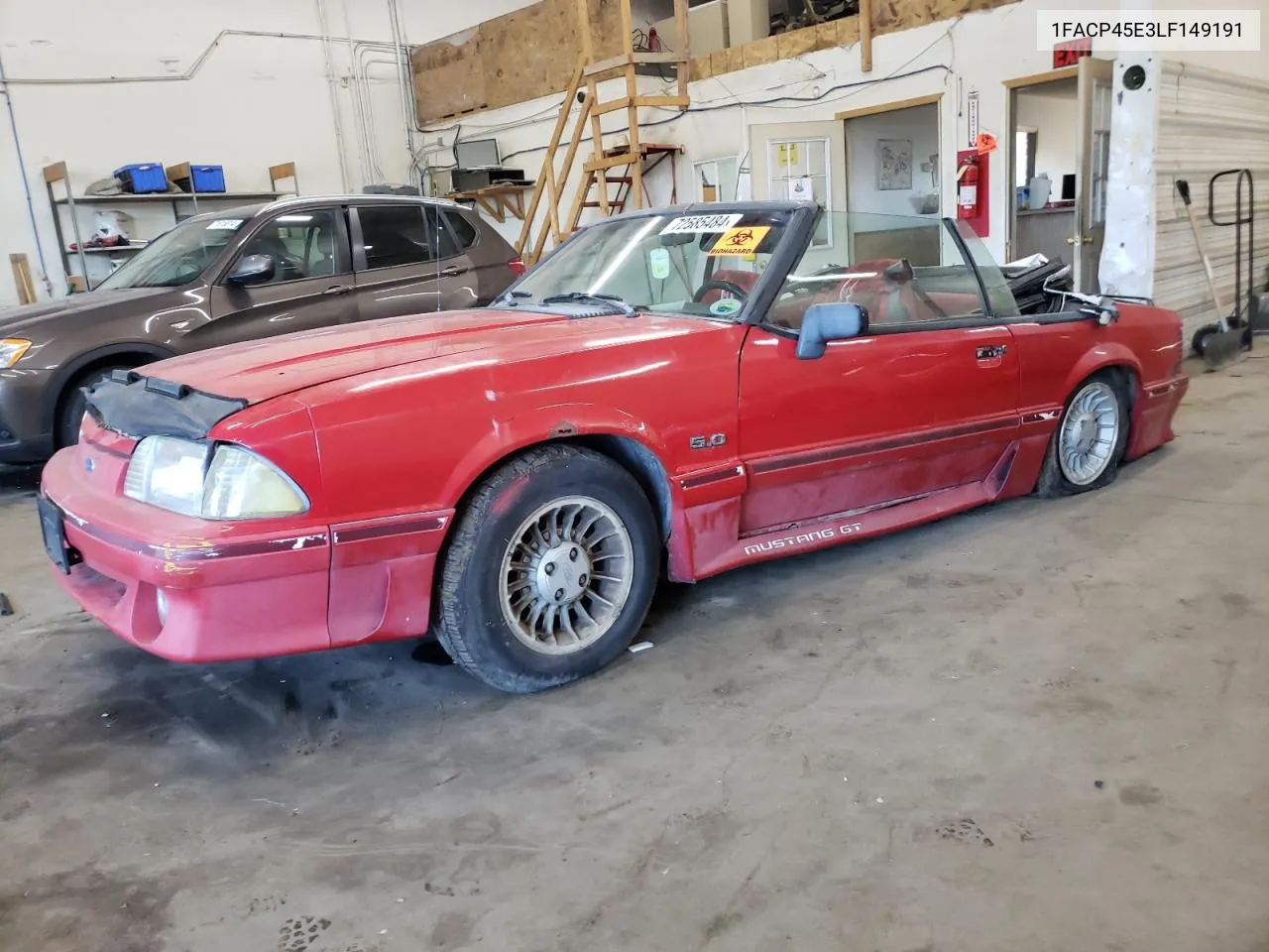 1990 Ford Mustang Gt VIN: 1FACP45E3LF149191 Lot: 72585484