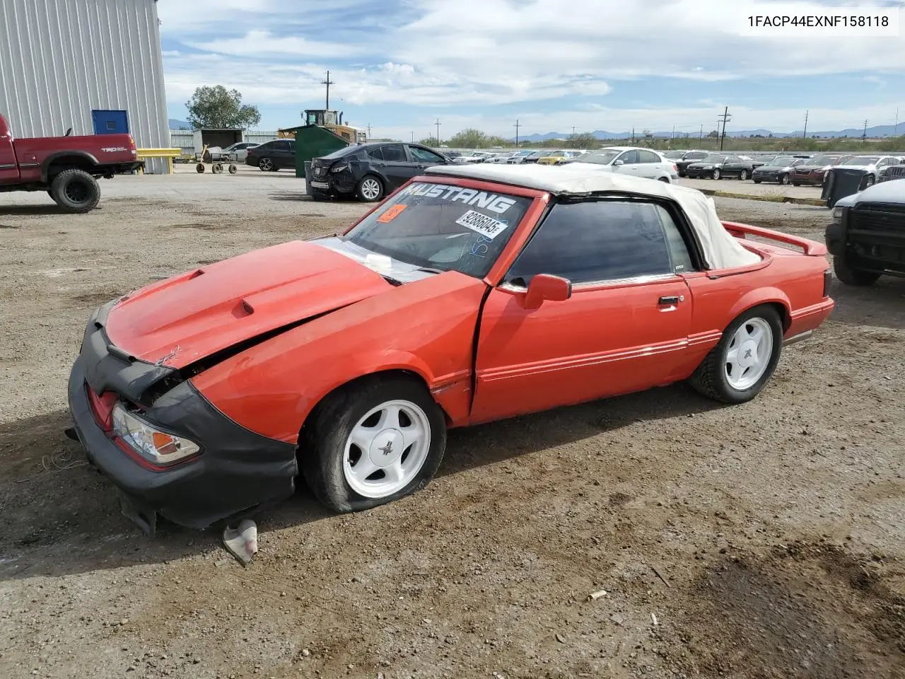1FACP44EXNF158118 1992 Ford Mustang Lx
