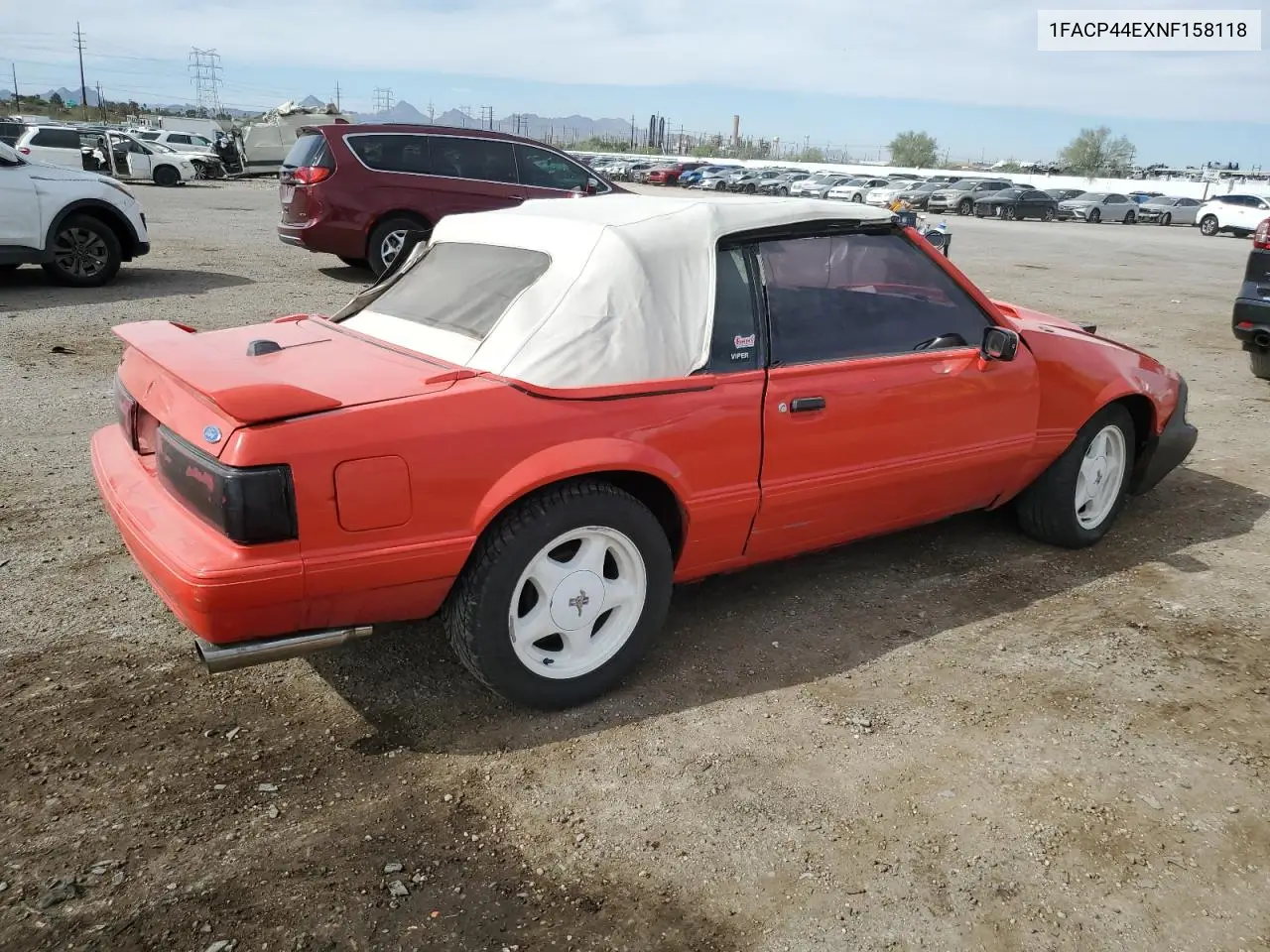 1FACP44EXNF158118 1992 Ford Mustang Lx