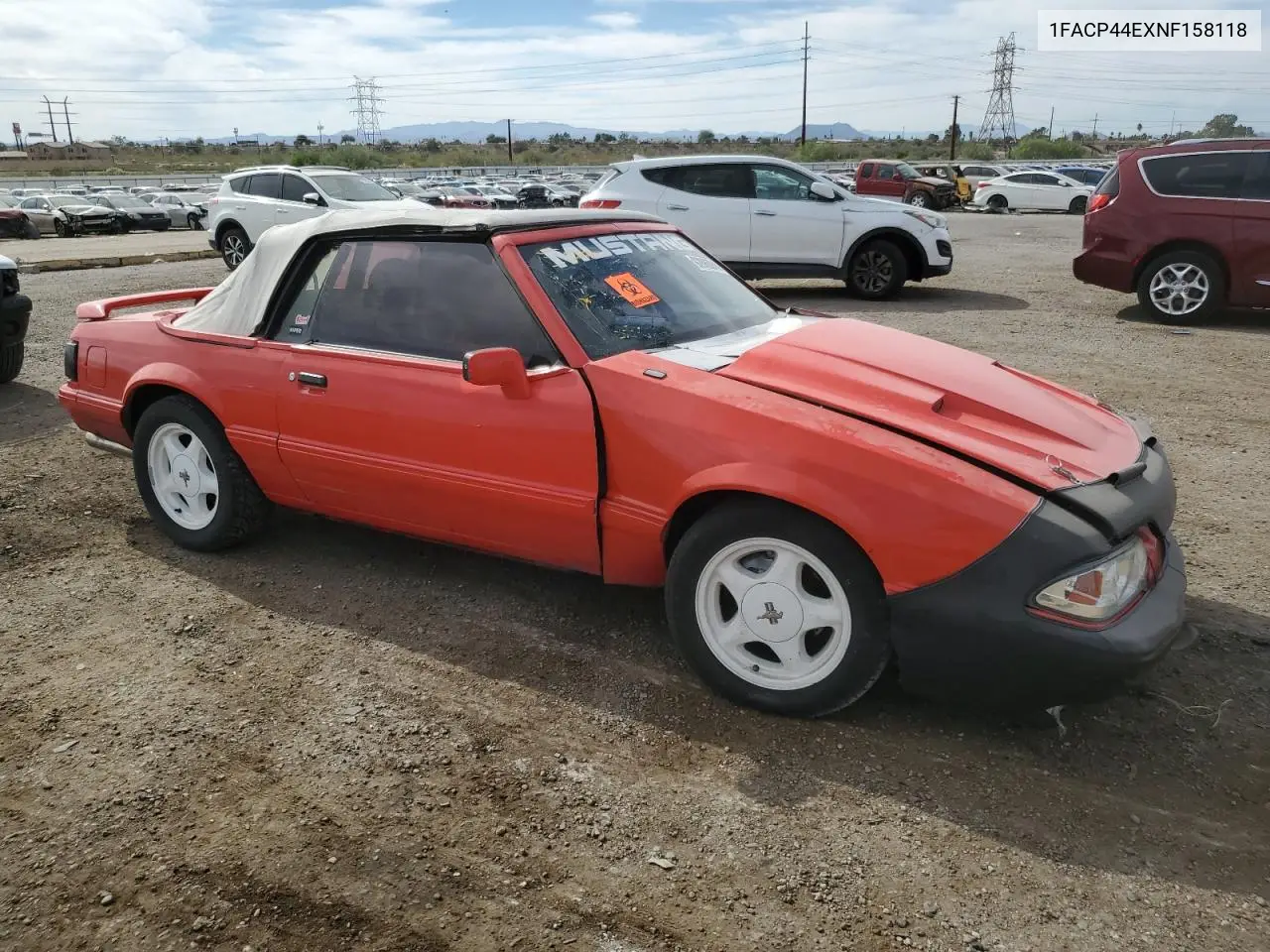 1FACP44EXNF158118 1992 Ford Mustang Lx