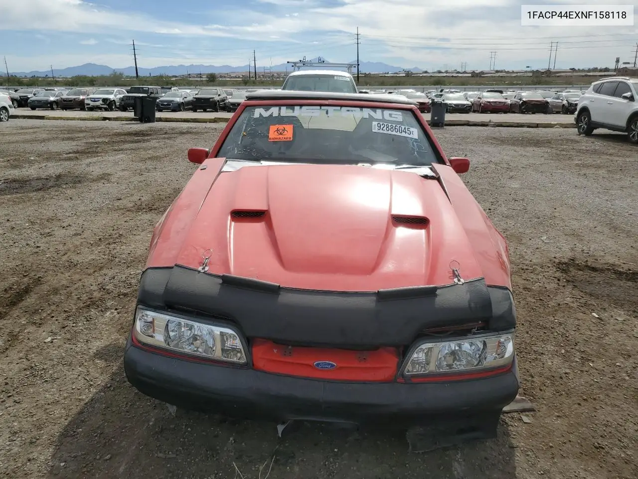 1FACP44EXNF158118 1992 Ford Mustang Lx