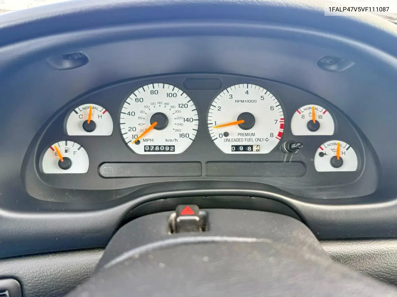1FALP47V5VF111087 1997 Ford Mustang Cobra