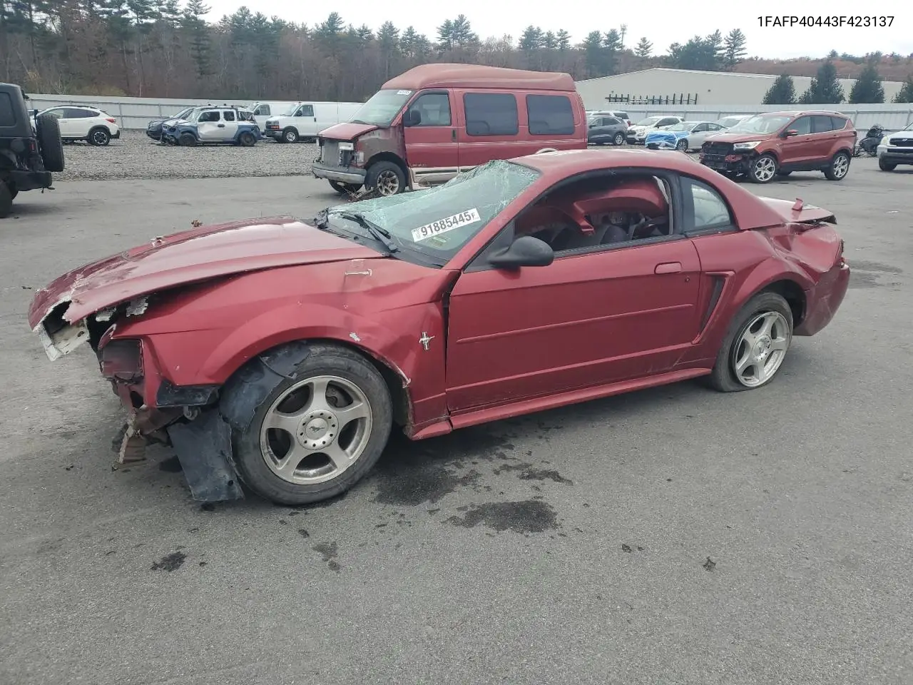 1FAFP40443F423137 2003 Ford Mustang