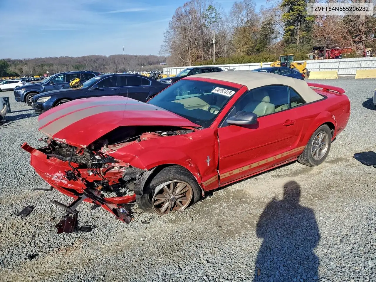 1ZVFT84N555206282 2005 Ford Mustang