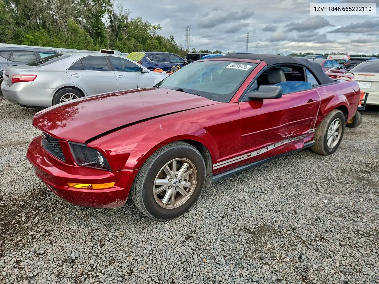 1ZVFT84N665222119 2006 Ford Mustang