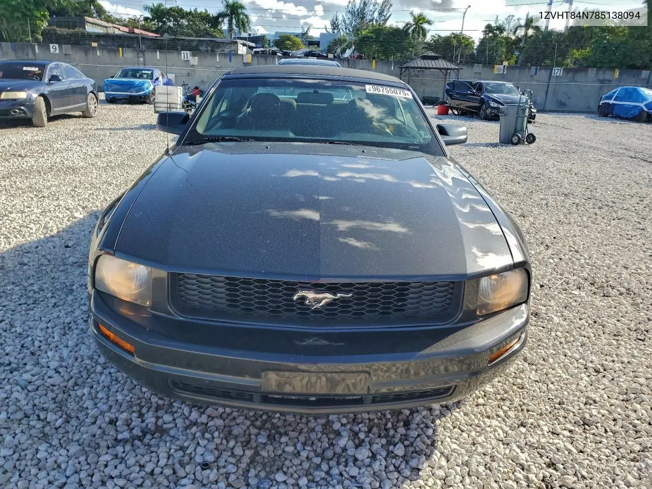 1ZVHT84N785138094 2008 Ford Mustang