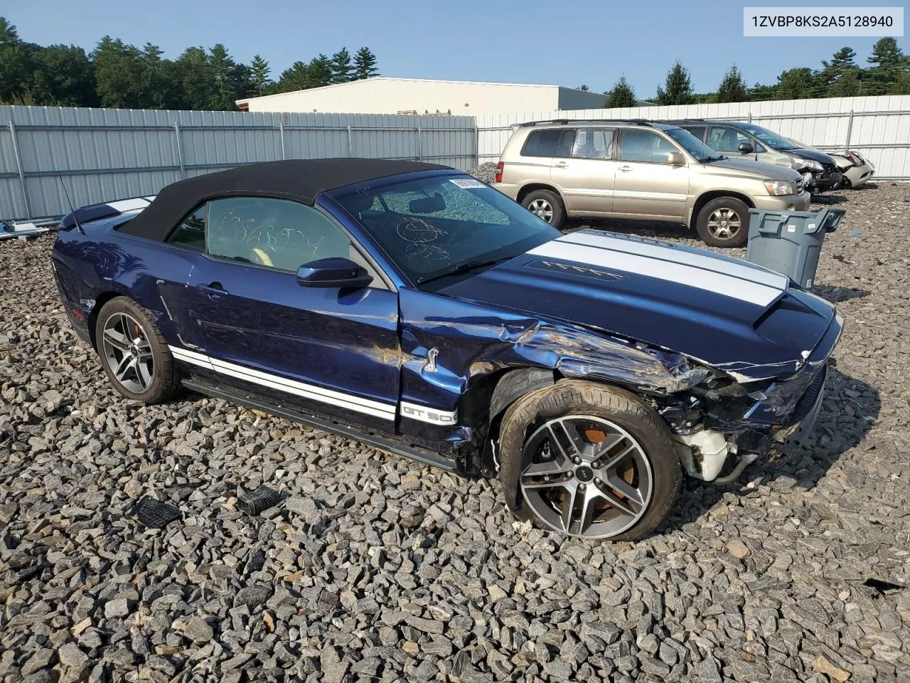 1ZVBP8KS2A5128940 2010 Ford Mustang Shelby Gt500