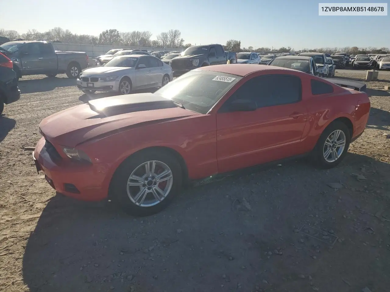 1ZVBP8AMXB5148678 2011 Ford Mustang
