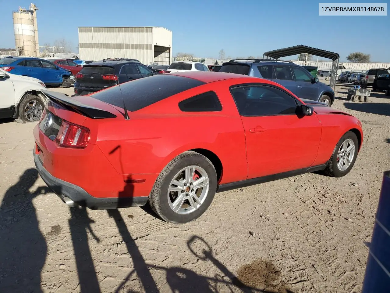 1ZVBP8AMXB5148678 2011 Ford Mustang