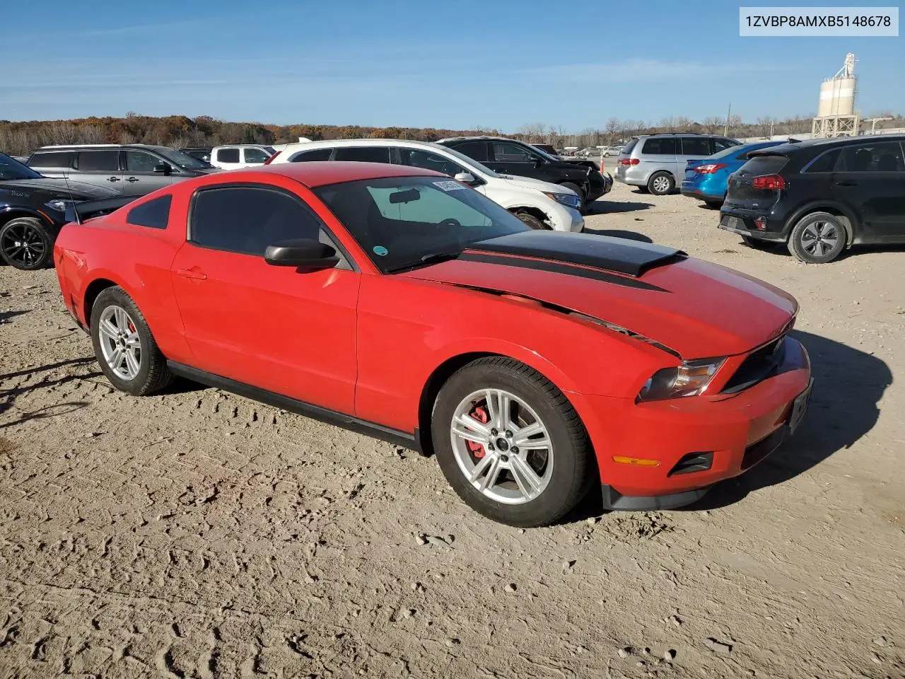 1ZVBP8AMXB5148678 2011 Ford Mustang