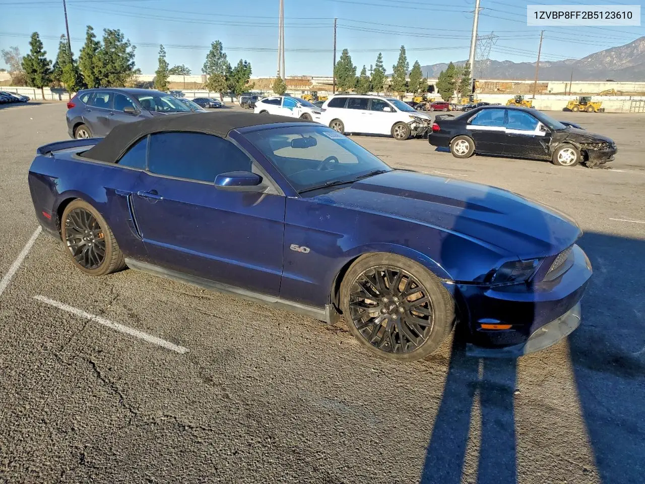 1ZVBP8FF2B5123610 2011 Ford Mustang Gt