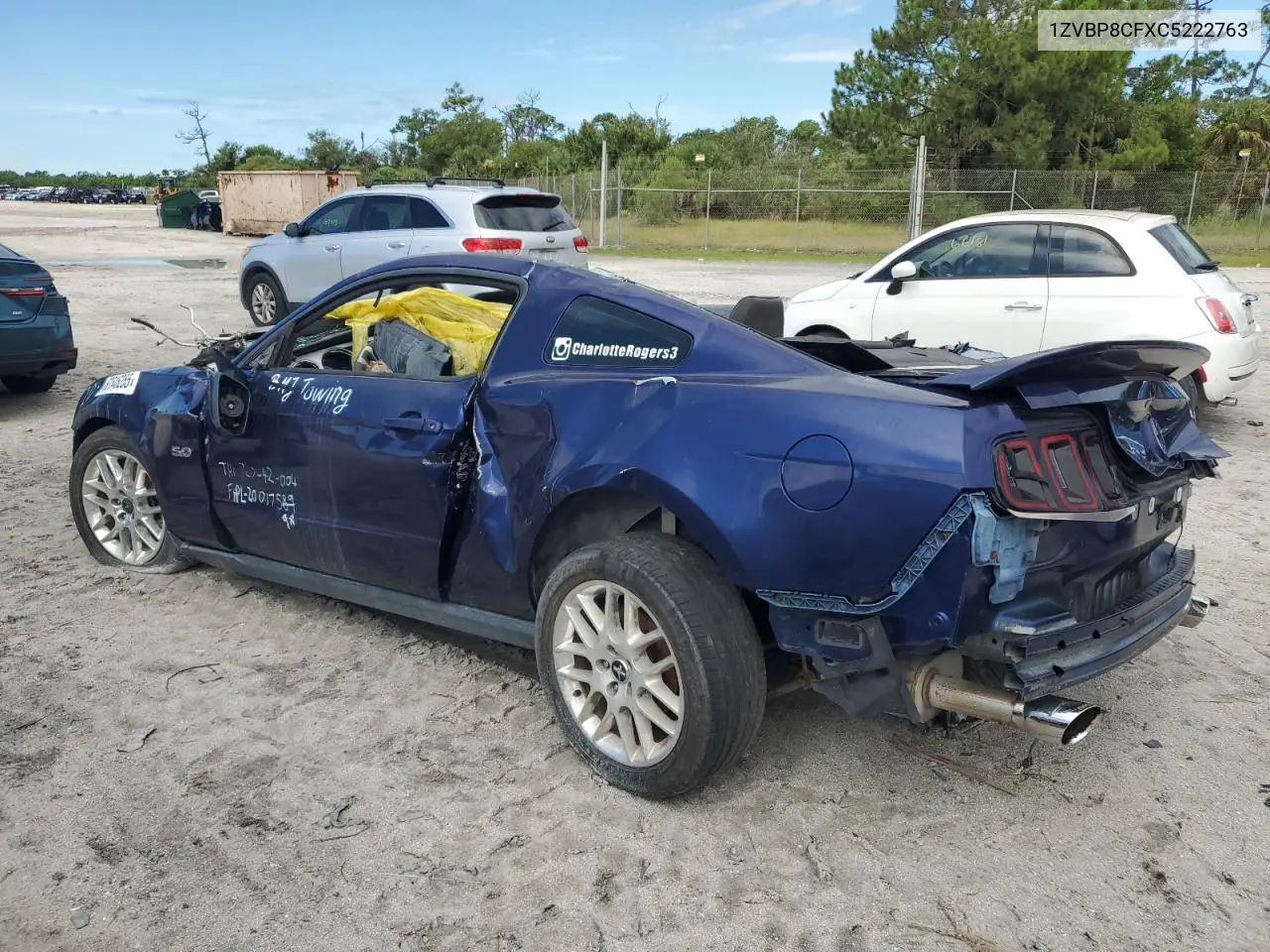 1ZVBP8CFXC5222763 2012 Ford Mustang Gt