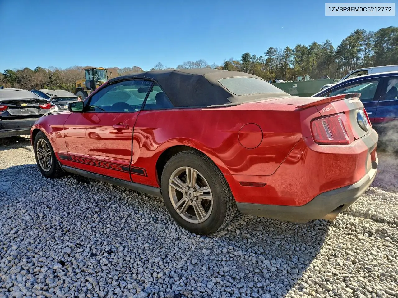 1ZVBP8EM0C5212772 2012 Ford Mustang