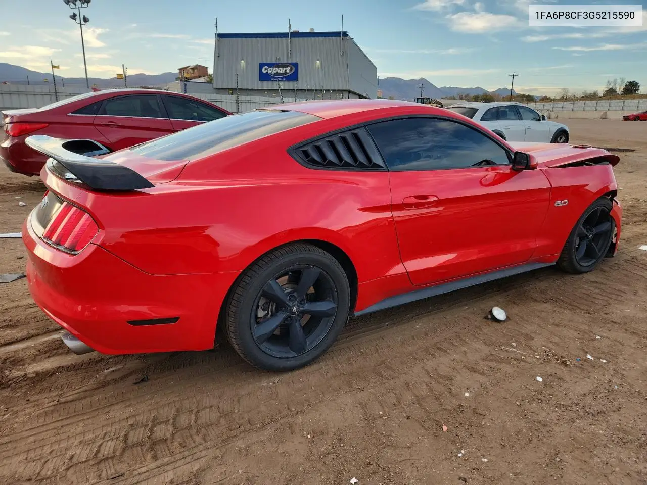 1FA6P8CF3G5215590 2016 Ford Mustang Gt