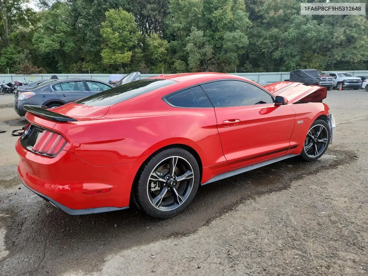 1FA6P8CF9H5312648 2017 Ford Mustang Gt