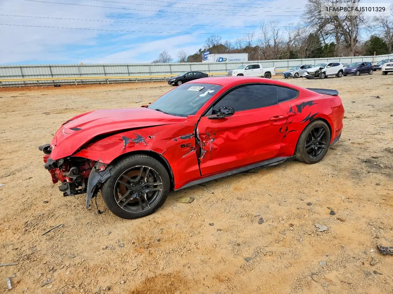 1FA6P8CF4J5101329 2018 Ford Mustang Gt