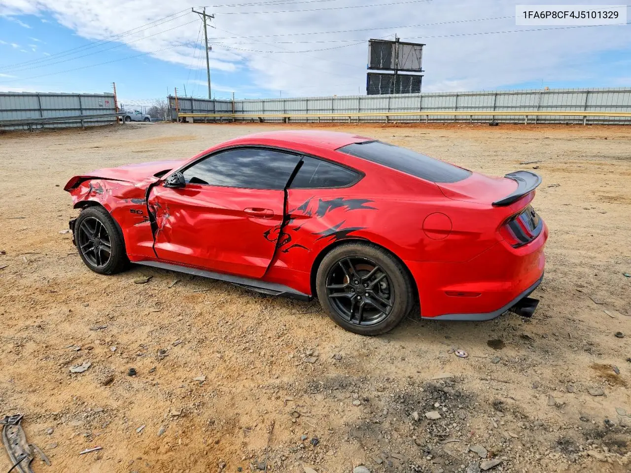 1FA6P8CF4J5101329 2018 Ford Mustang Gt