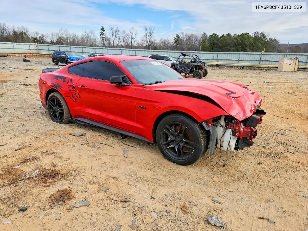 1FA6P8CF4J5101329 2018 Ford Mustang Gt