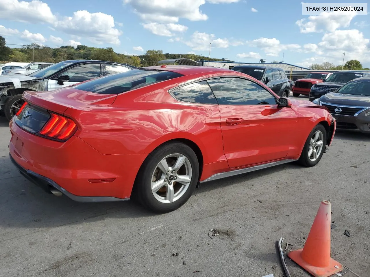 2019 Ford Mustang VIN: 1FA6P8TH2K5200024 Lot: 71832244