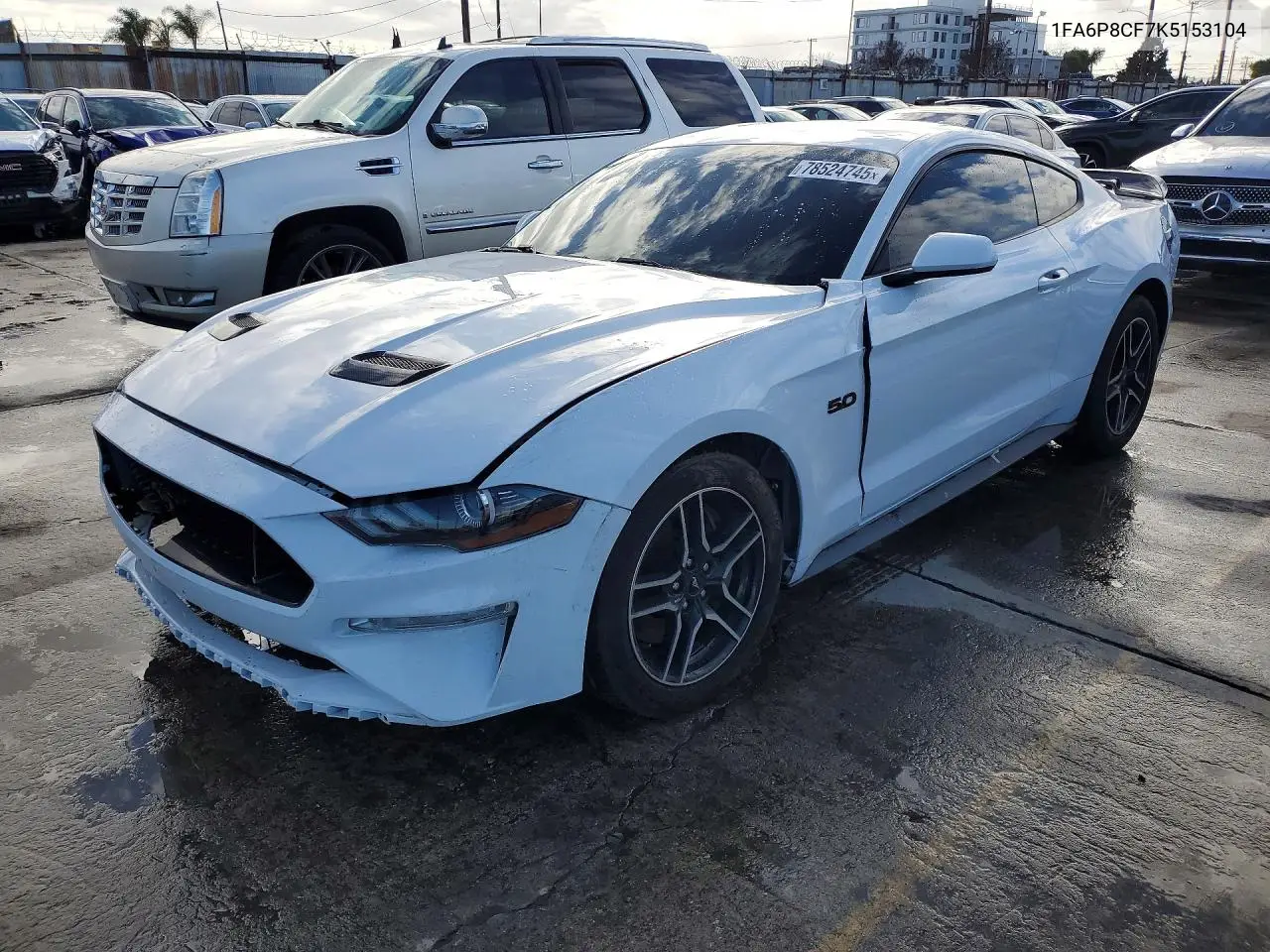 1FA6P8CF7K5153104 2019 Ford Mustang Gt