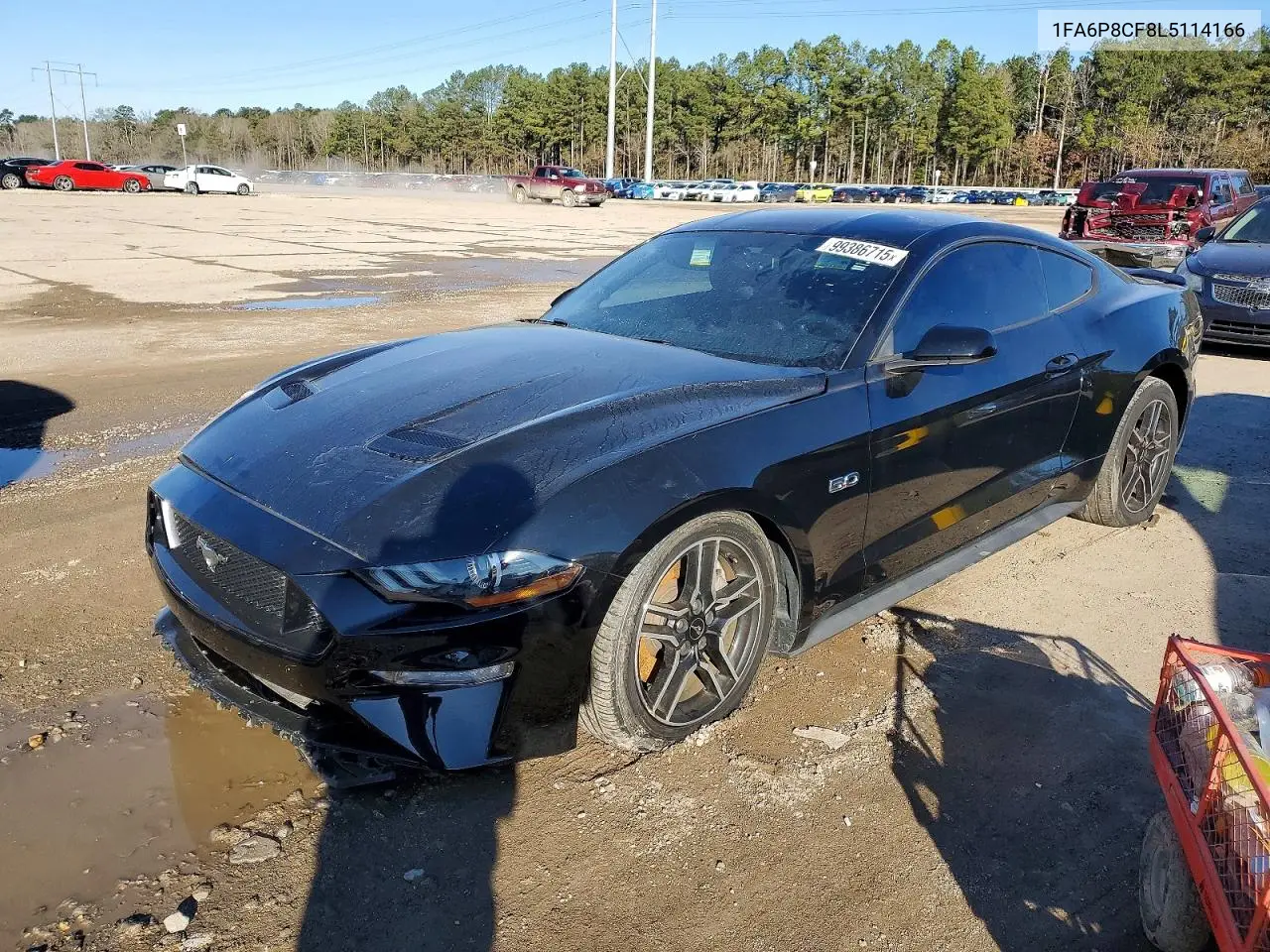 1FA6P8CF8L5114166 2020 Ford Mustang Gt Fastback