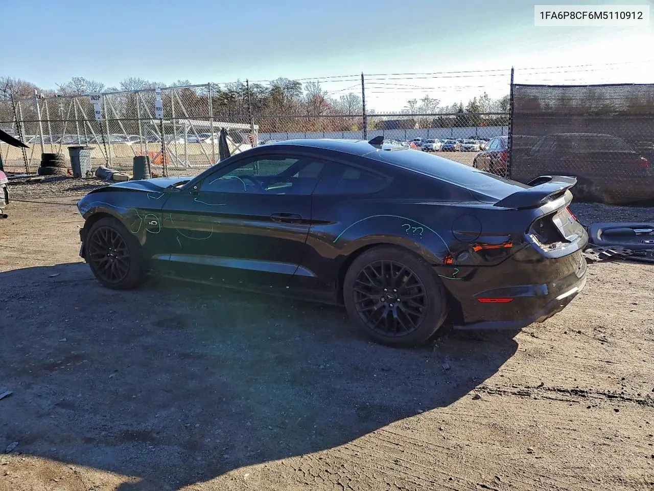 1FA6P8CF6M5110912 2021 Ford Mustang Gt