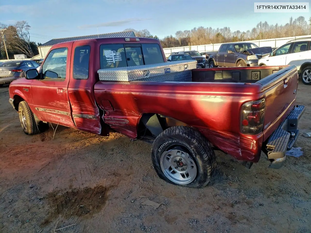 1FTYR14X7WTA33414 1998 Ford Ranger Super Cab