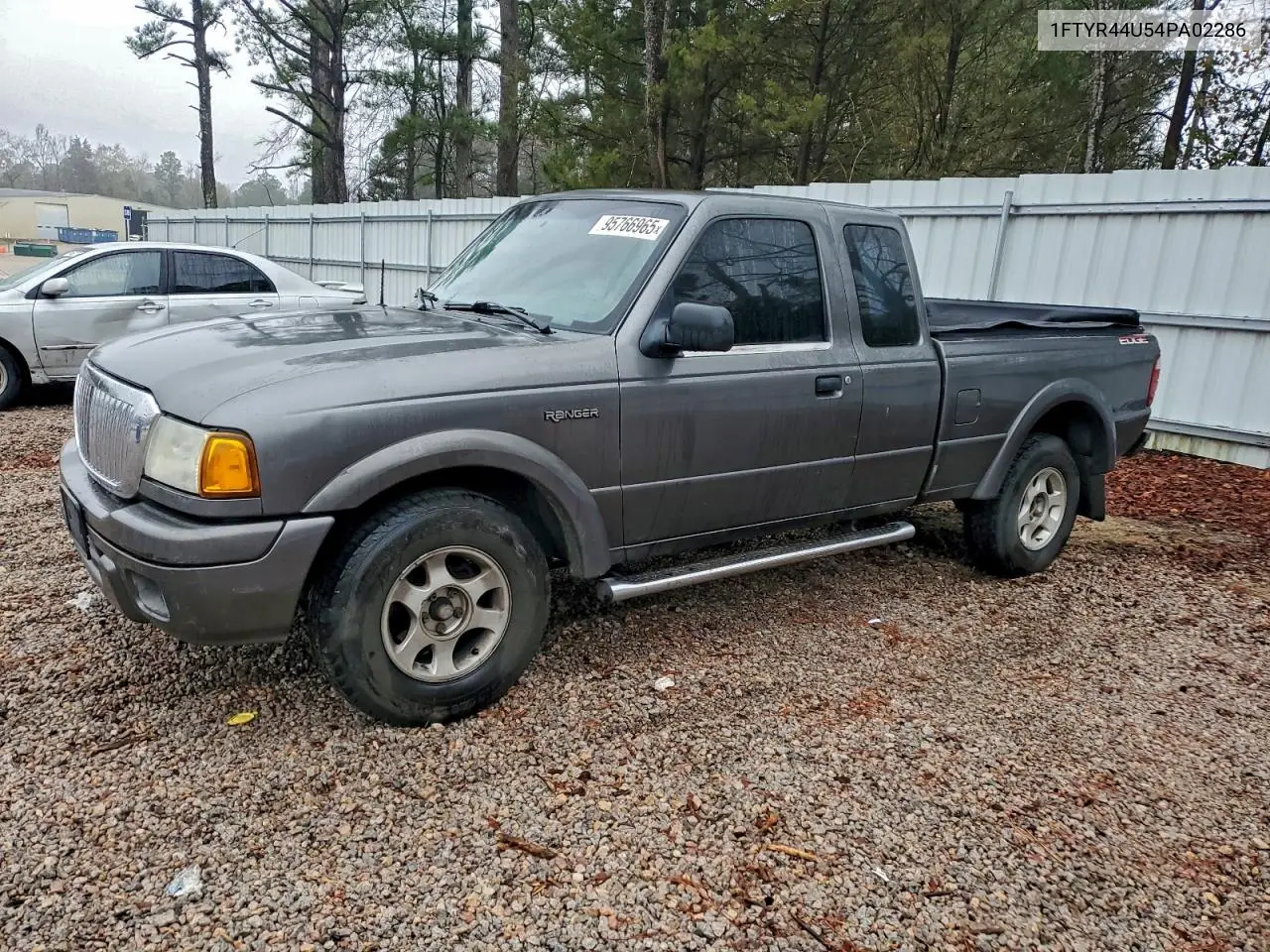 1FTYR44U54PA02286 2004 Ford Ranger Super Cab