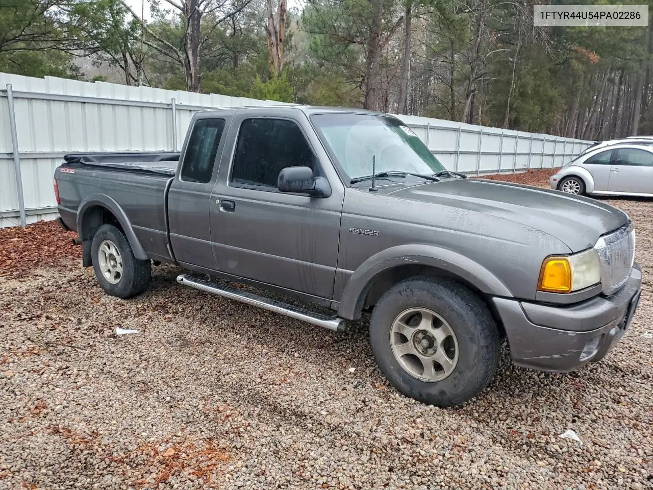 1FTYR44U54PA02286 2004 Ford Ranger Super Cab