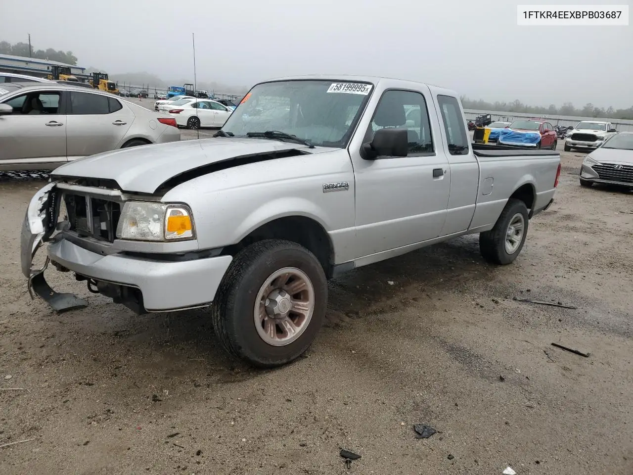 1FTKR4EEXBPB03687 2011 Ford Ranger Super Cab