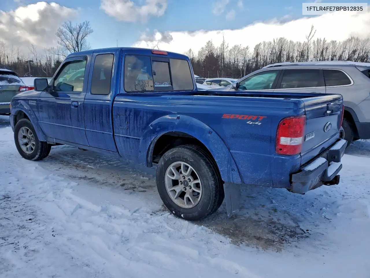 1FTLR4FE7BPB12835 2011 Ford Ranger Super Cab