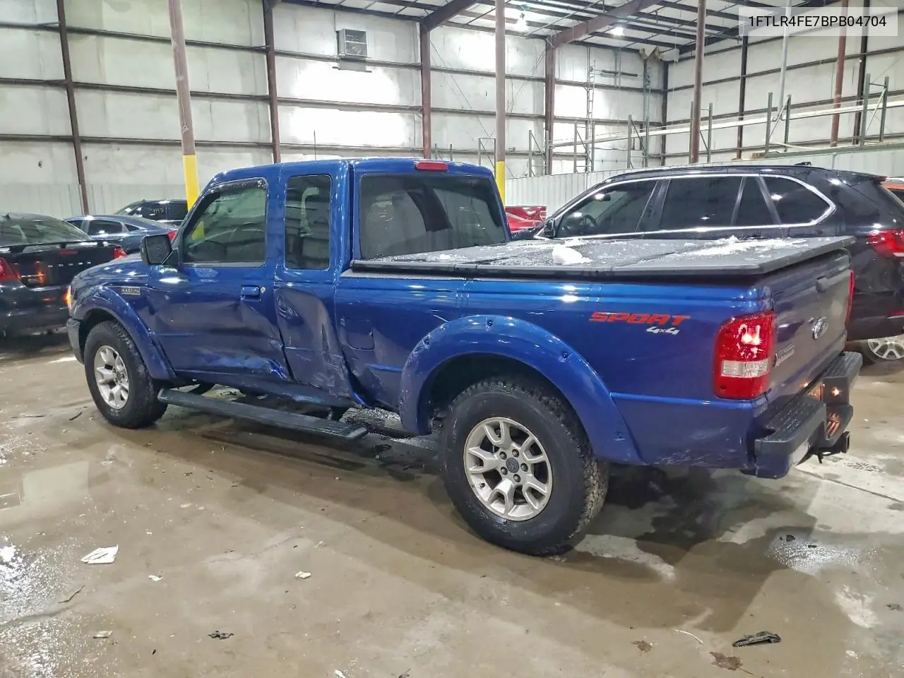 1FTLR4FE7BPB04704 2011 Ford Ranger Supercab
