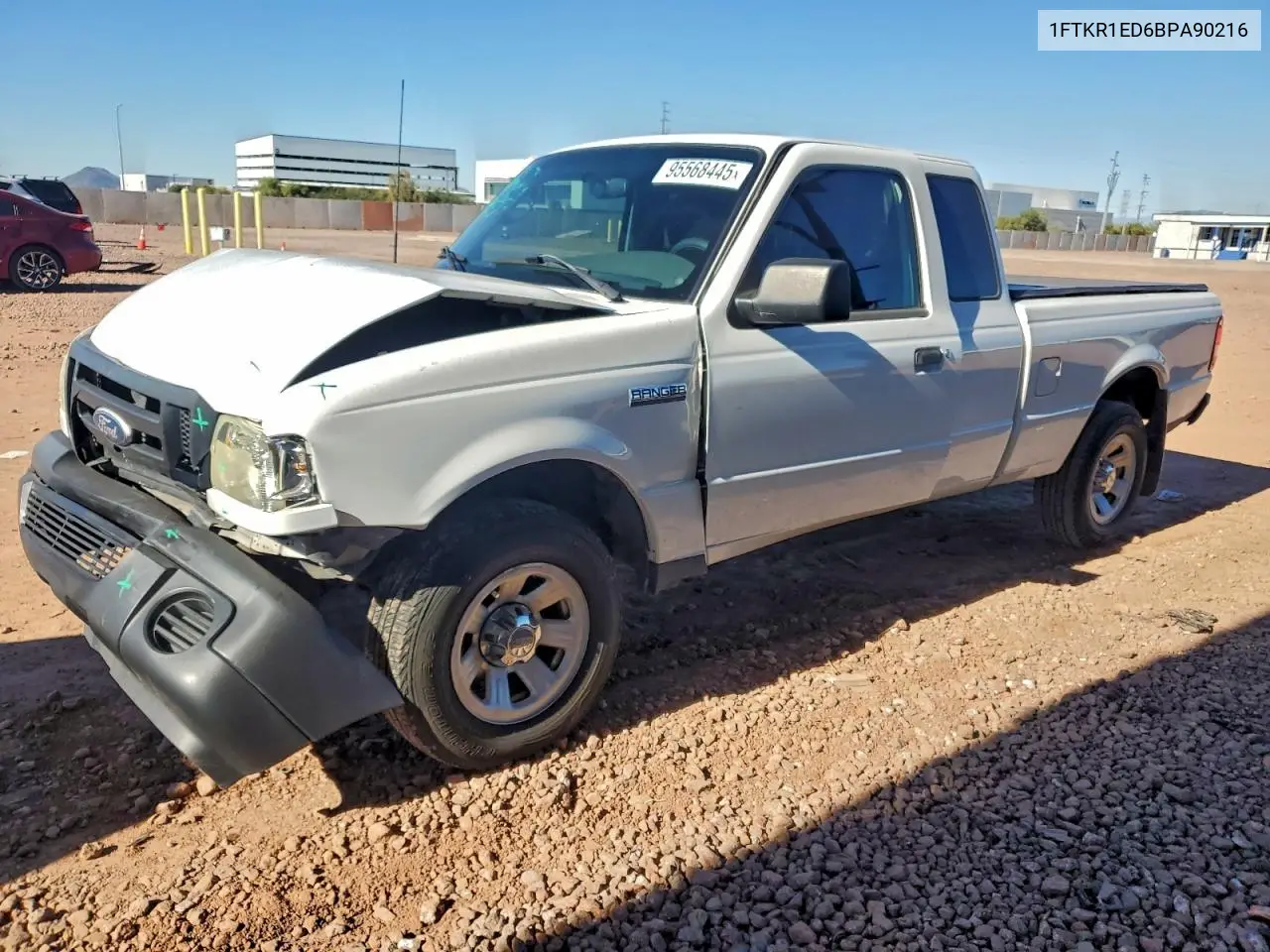 1FTKR1ED6BPA90216 2011 Ford Ranger Super Cab