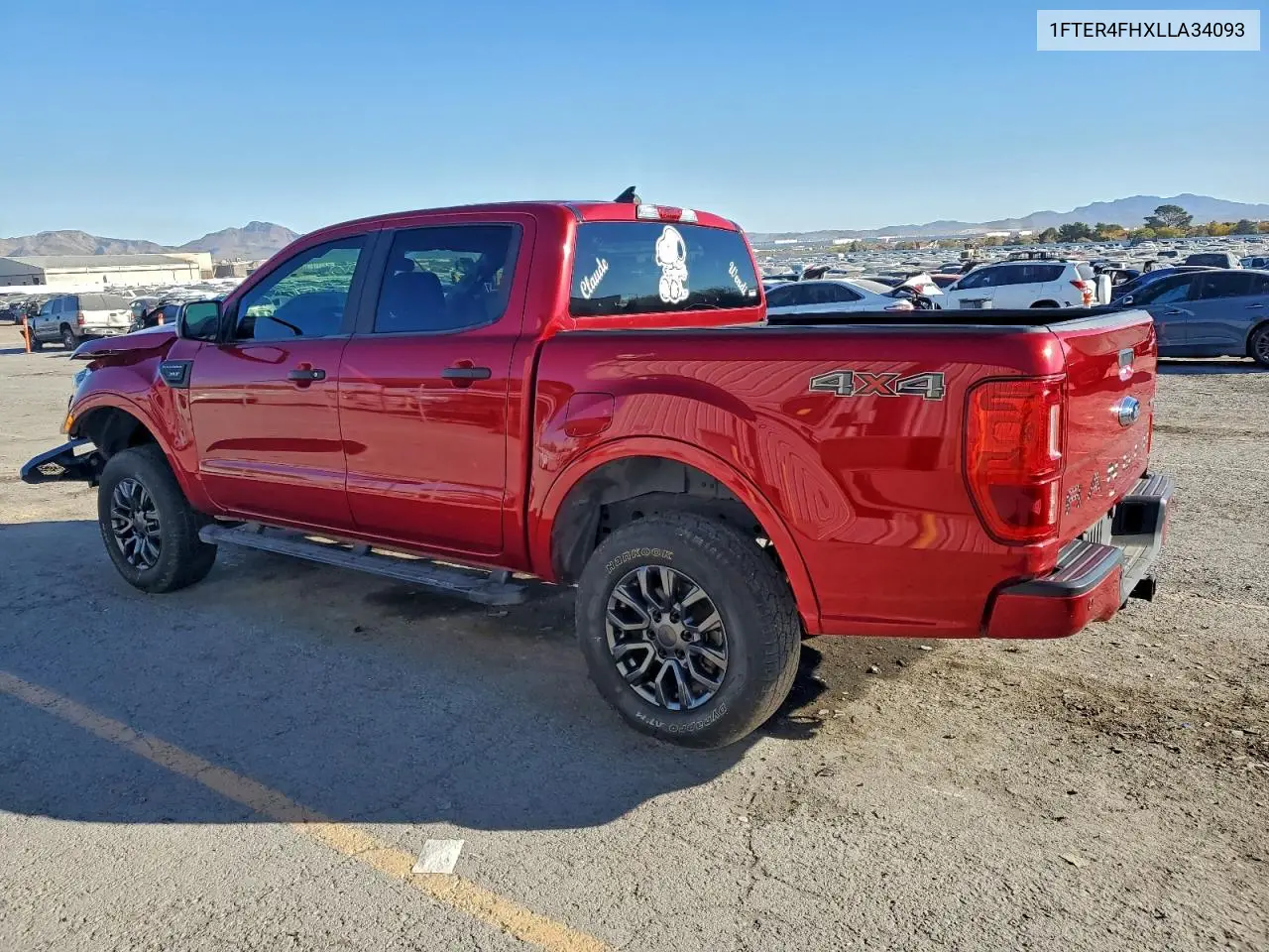 1FTER4FHXLLA34093 2020 Ford Ranger Xl
