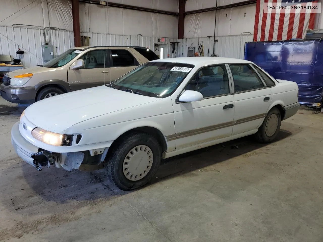 1992 Ford Taurus L VIN: 1FACP50U3NG184184 Lot: 57153144