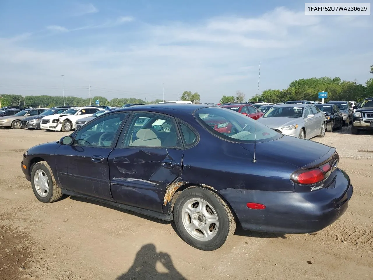 1998 Ford Taurus Lx VIN: 1FAFP52U7WA230629 Lot: 54648504