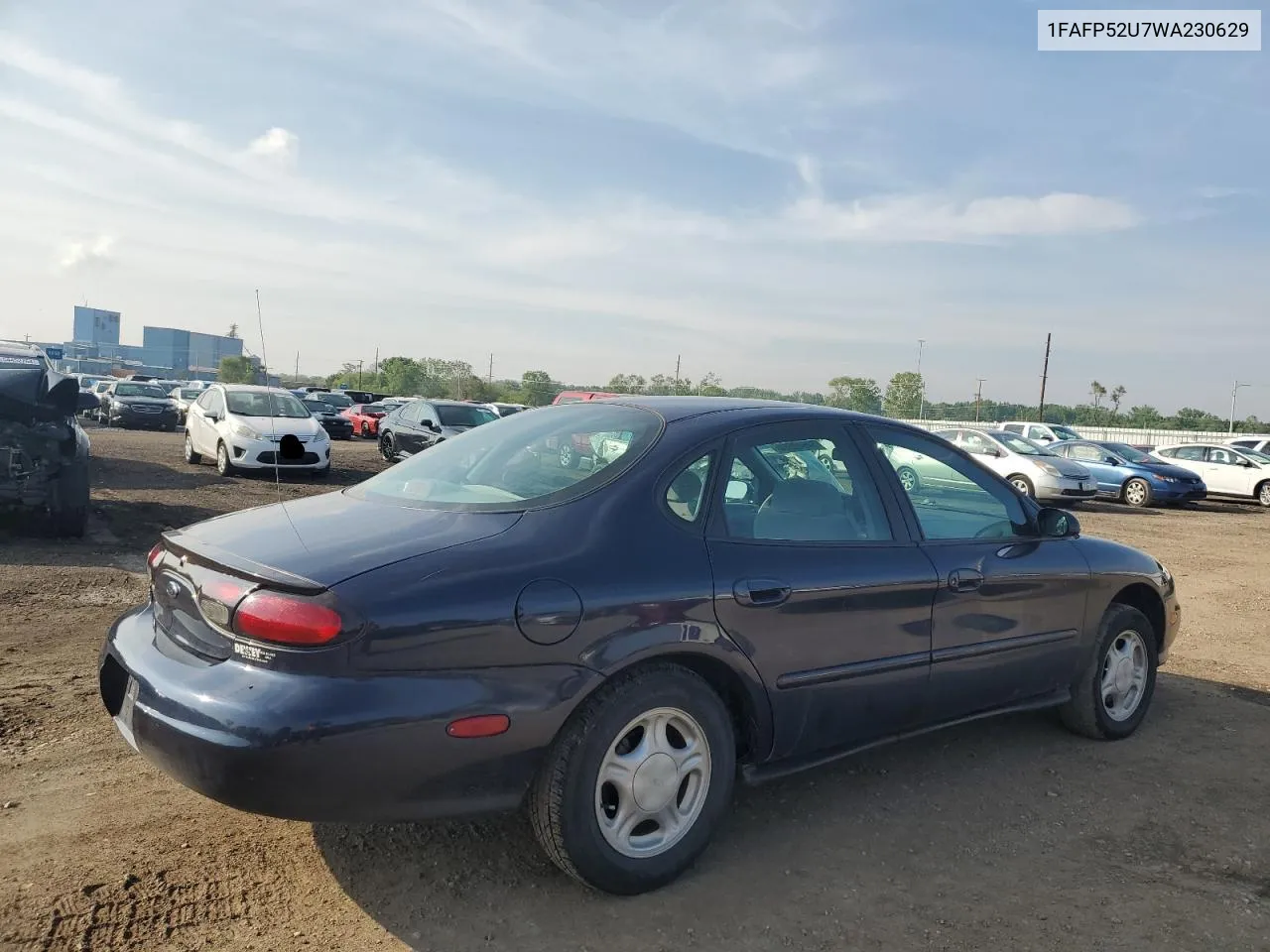 1998 Ford Taurus Lx VIN: 1FAFP52U7WA230629 Lot: 54648504