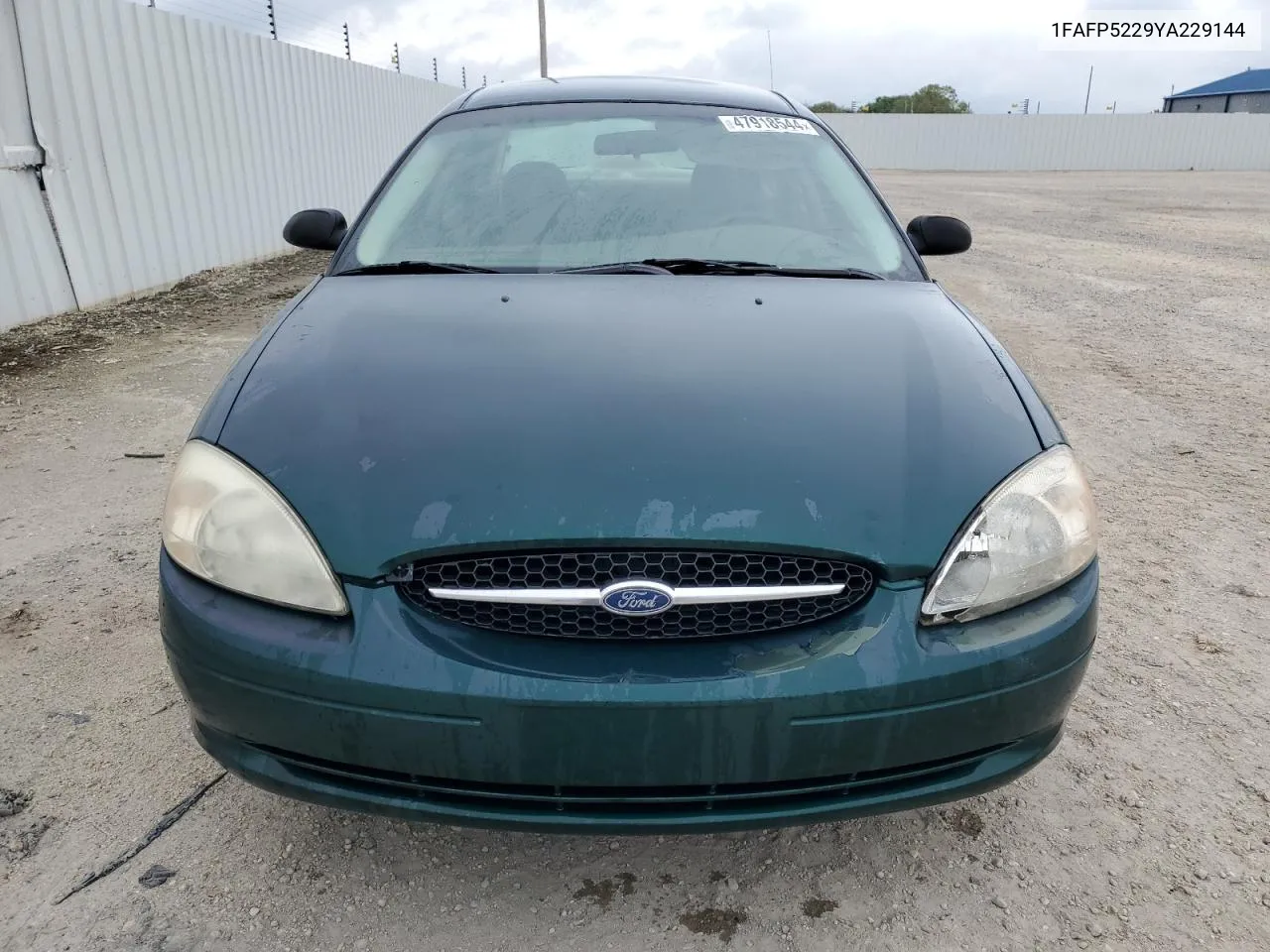 2000 Ford Taurus Lx VIN: 1FAFP5229YA229144 Lot: 47918544