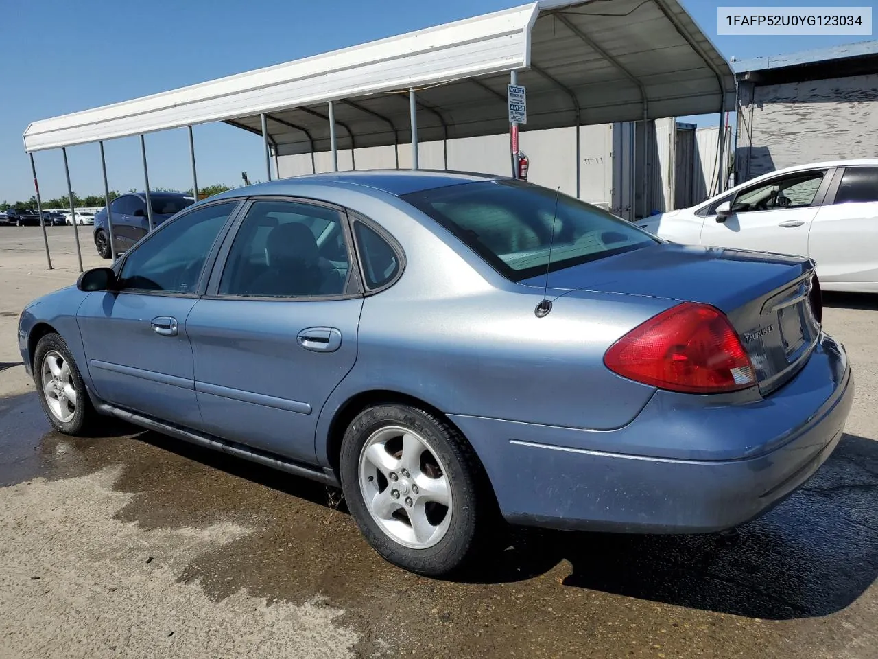 2000 Ford Taurus Lx VIN: 1FAFP52U0YG123034 Lot: 54300244