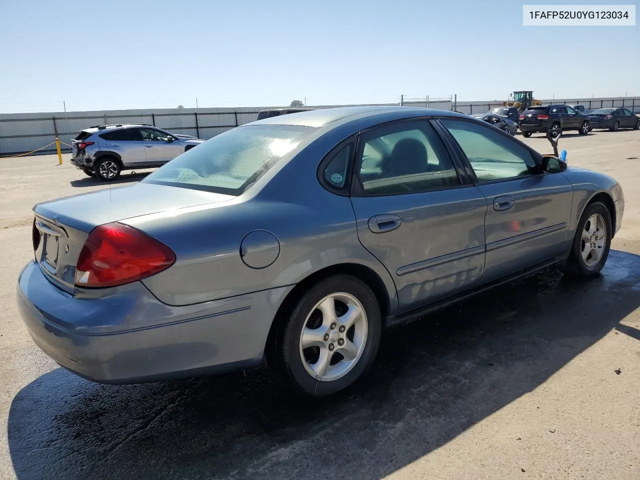 2000 Ford Taurus Lx VIN: 1FAFP52U0YG123034 Lot: 54300244