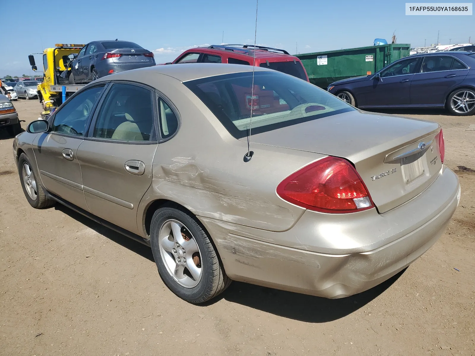 2000 Ford Taurus Ses VIN: 1FAFP55U0YA168635 Lot: 65380074