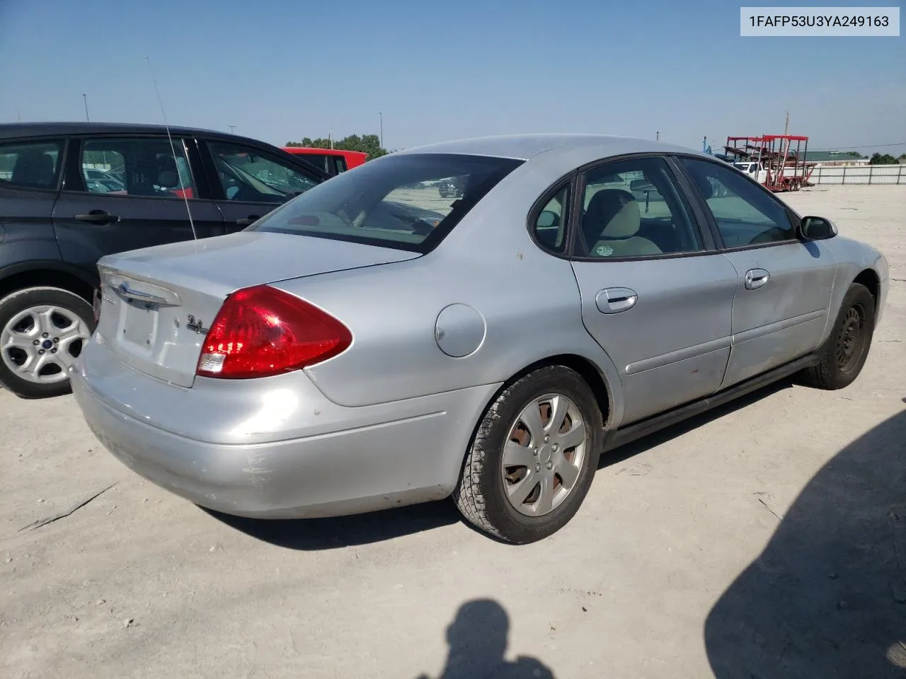 2000 Ford Taurus Se VIN: 1FAFP53U3YA249163 Lot: 66362713