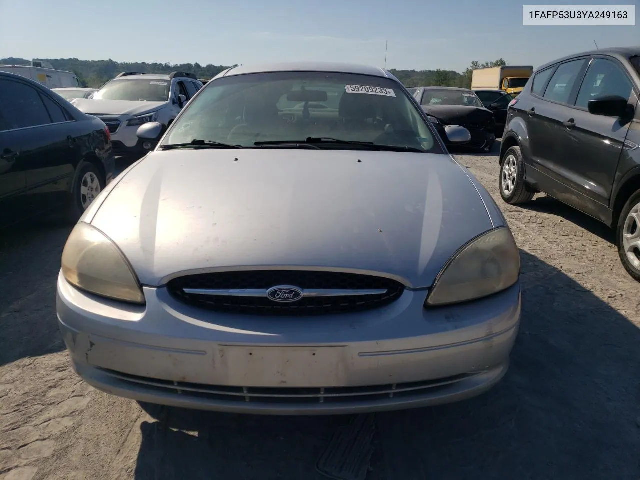 2000 Ford Taurus Se VIN: 1FAFP53U3YA249163 Lot: 66362713