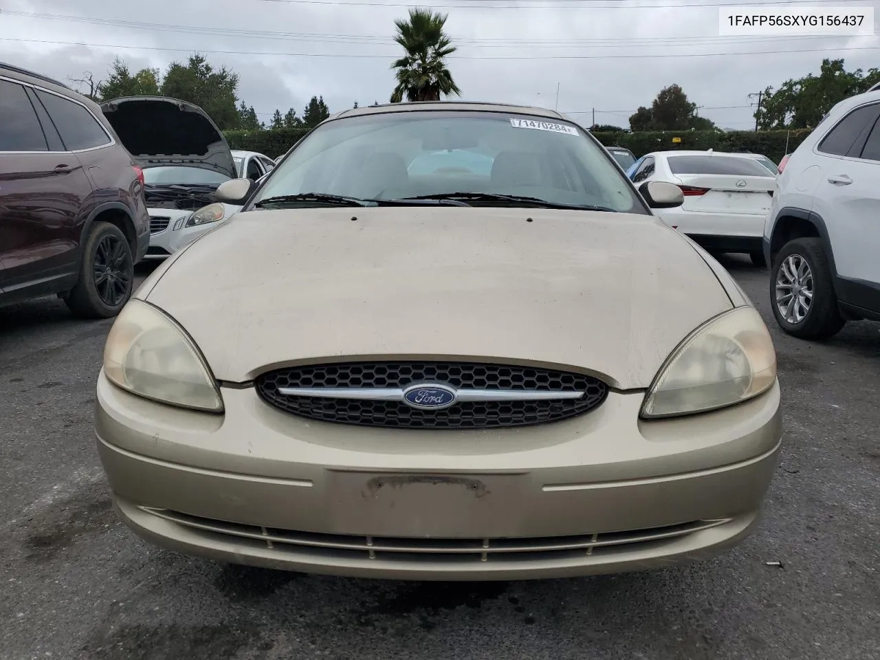 2000 Ford Taurus Sel VIN: 1FAFP56SXYG156437 Lot: 71470284