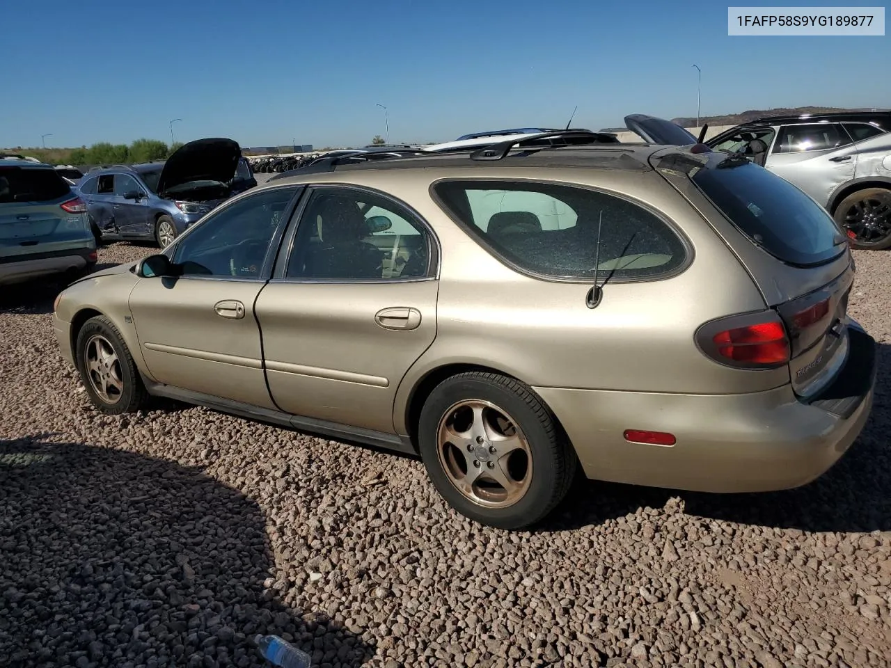 2000 Ford Taurus Se VIN: 1FAFP58S9YG189877 Lot: 71602344