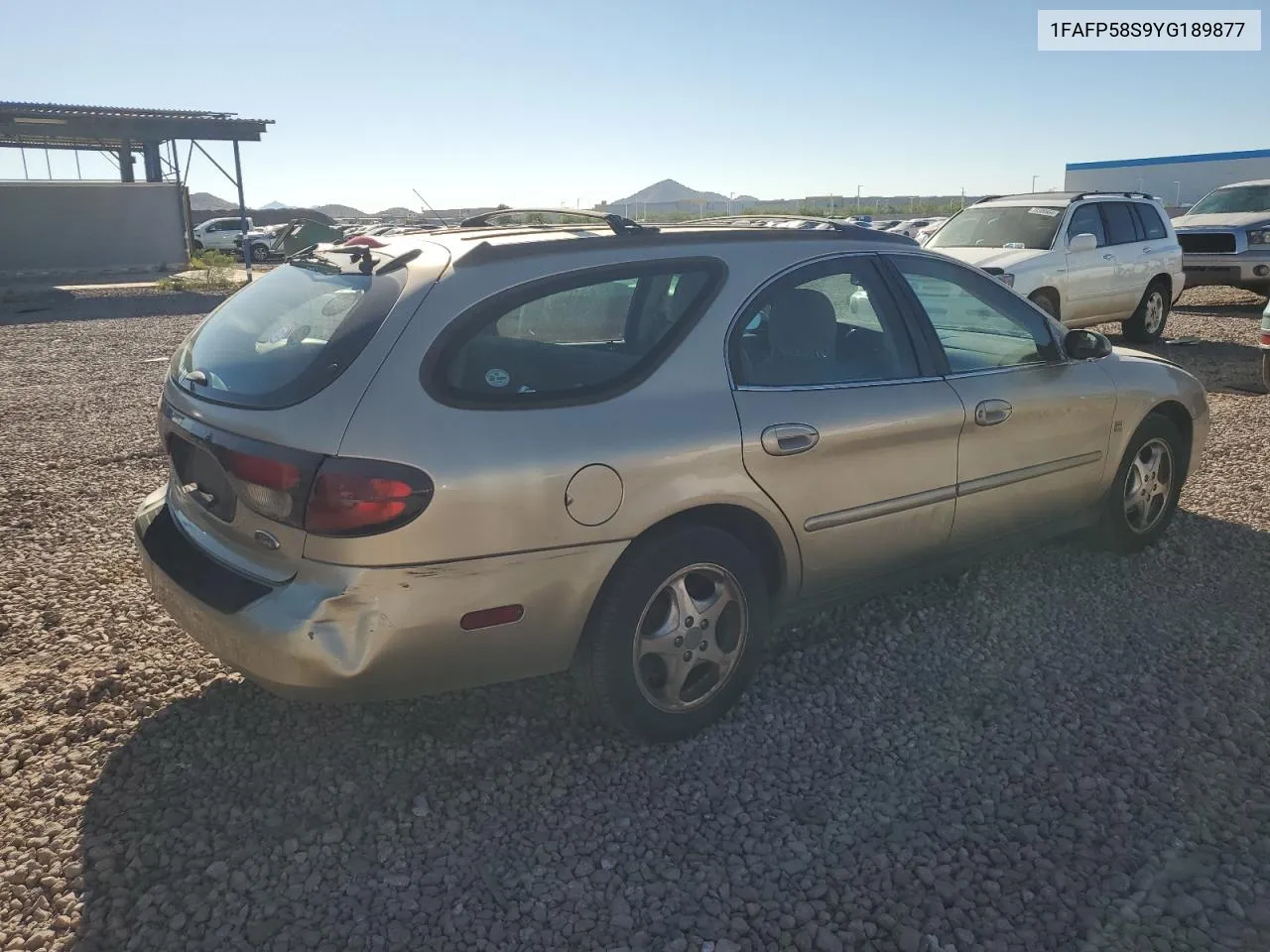 2000 Ford Taurus Se VIN: 1FAFP58S9YG189877 Lot: 71602344