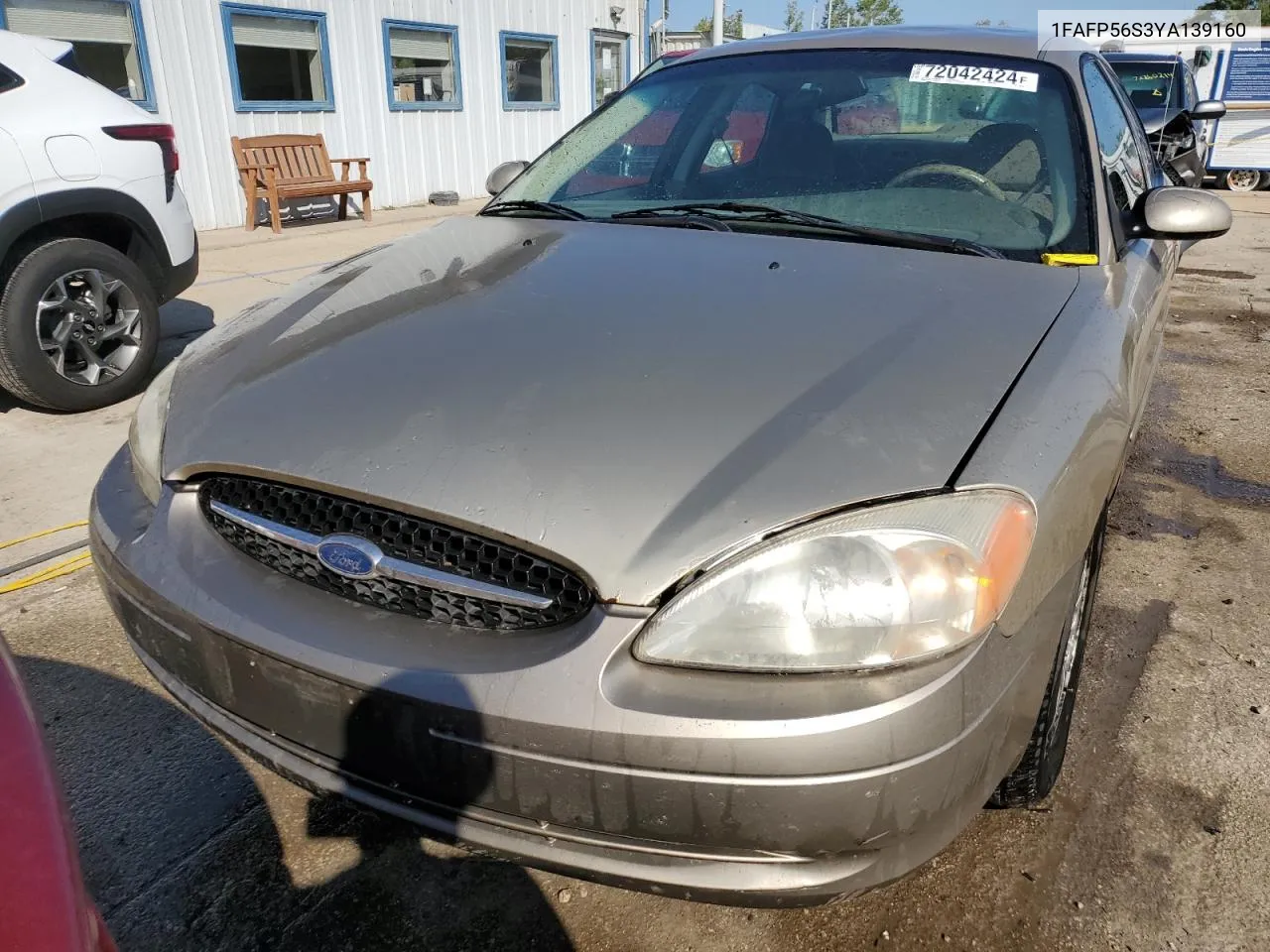 2000 Ford Taurus Sel VIN: 1FAFP56S3YA139160 Lot: 72042424