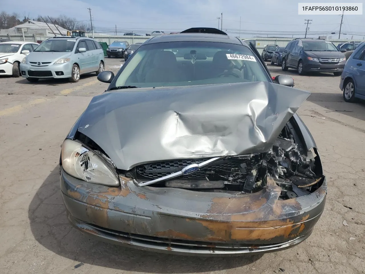 2001 Ford Taurus Sel VIN: 1FAFP56S01G193860 Lot: 46672984