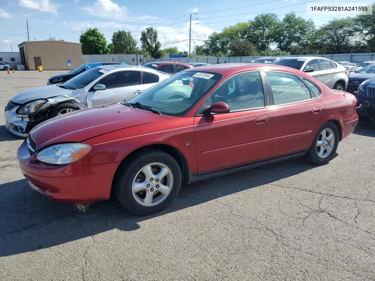 2001 Ford Taurus Se VIN: 1FAFP53281A241595 Lot: 53970594