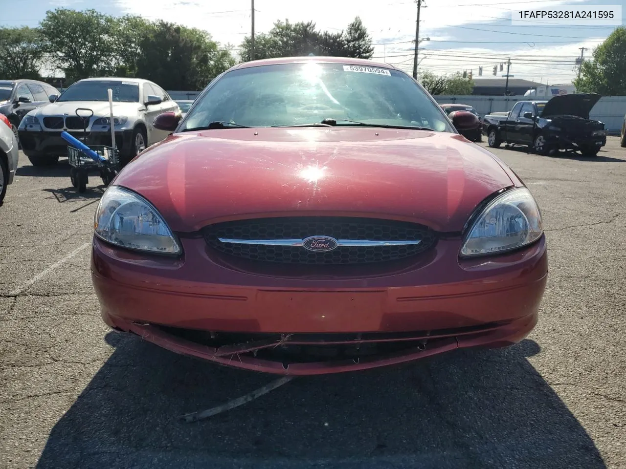 2001 Ford Taurus Se VIN: 1FAFP53281A241595 Lot: 53970594